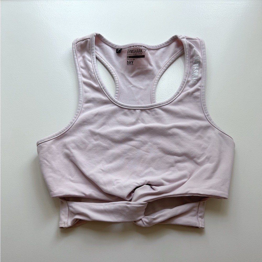 Gymshark Pale Pink Crop Top in Size Small